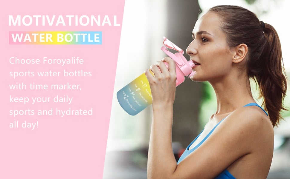 3 in 1 Motivational Bottle Set