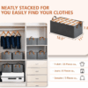 Foldable Wardrobe Organizer for Storage