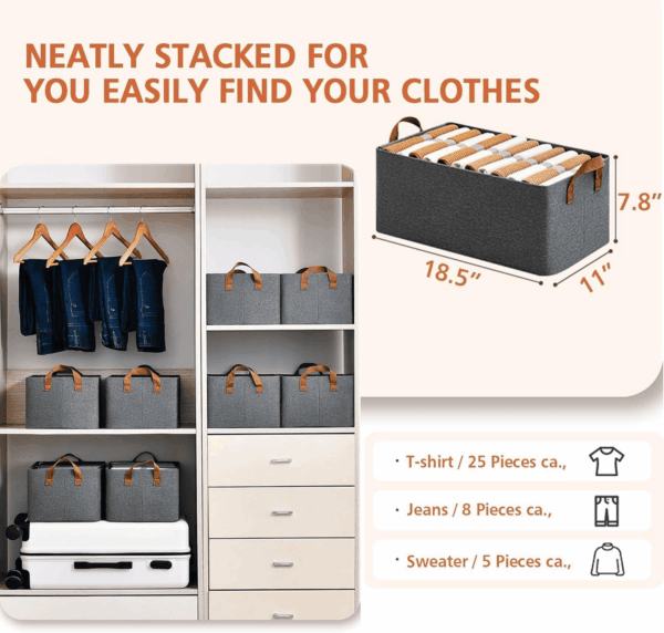 Foldable Wardrobe Organizer for Storage