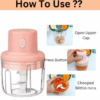 Electric Garlic Chopper for Kitchen