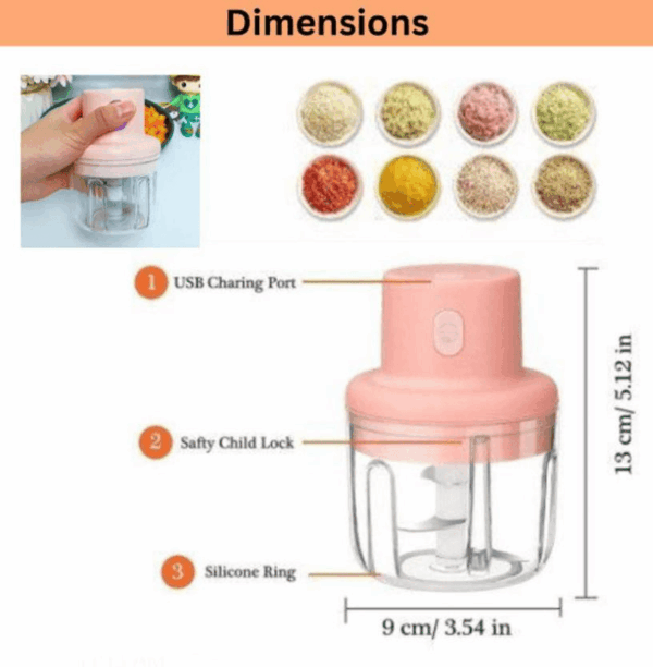 Electric Garlic Chopper for Kitchen
