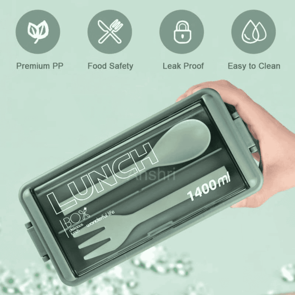 Leak Proof 3 Compartment Lunch Box