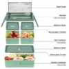 Leak Proof 3 Compartment Lunch Box