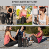 3 in 1 Motivational Bottle Set