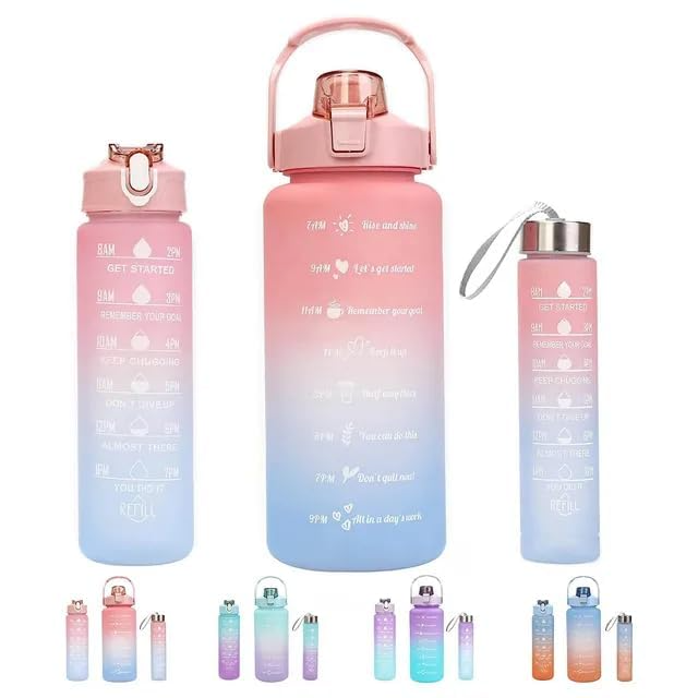 3 in 1 Motivational Bottle Set