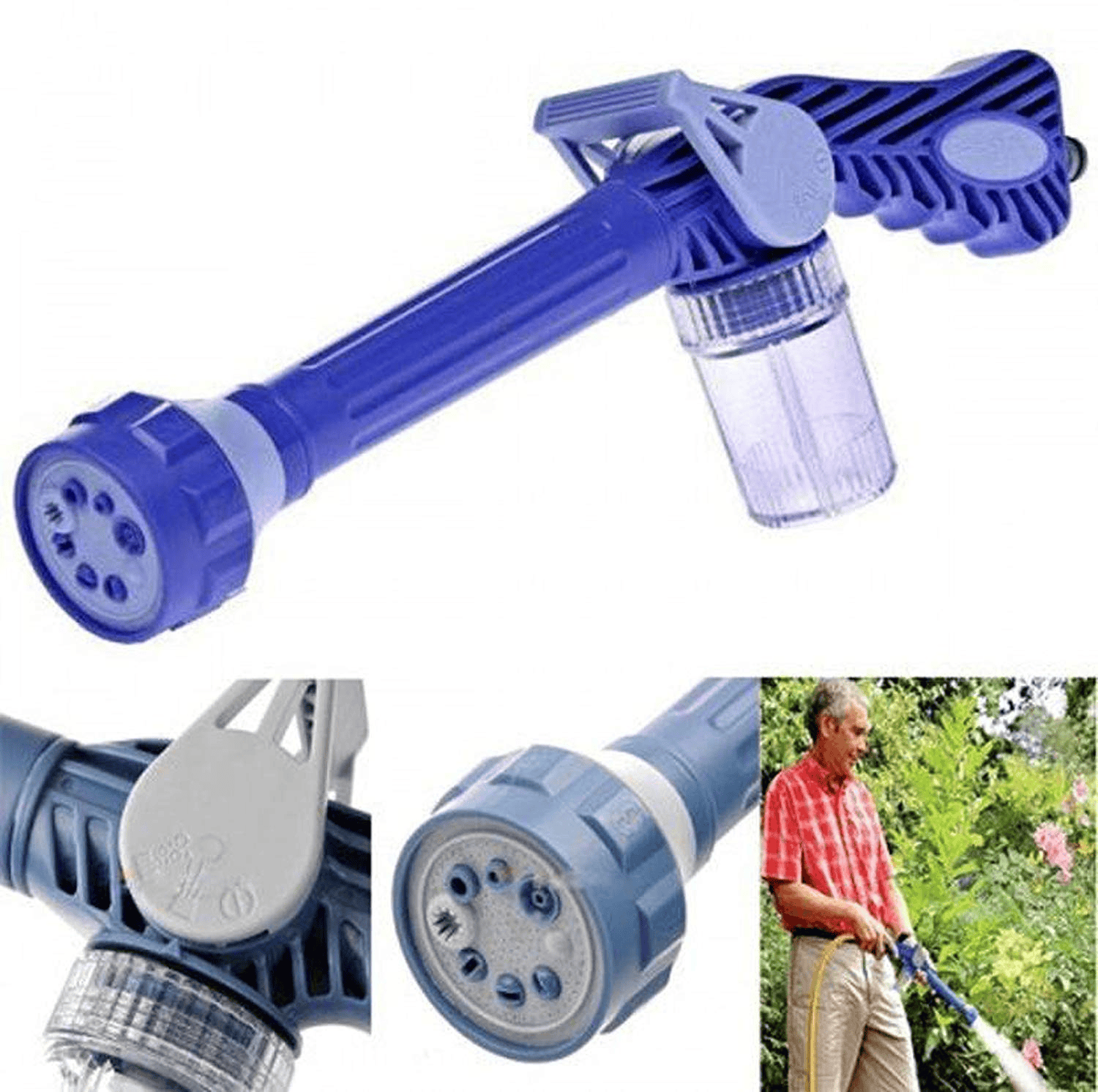 Ez Jet Water Cannon 8 in 1 Turbo Water Spray Gun