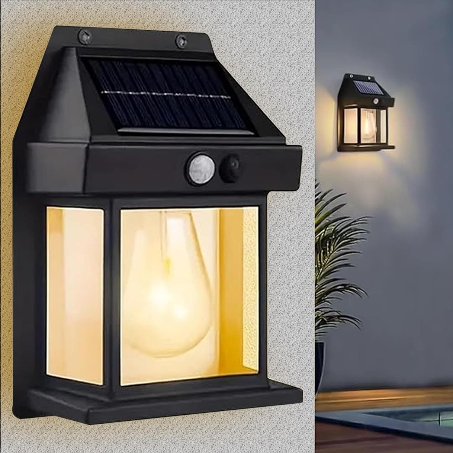 Solar Wall Lights Outdoor Motion Sensor