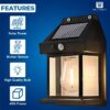 Solar Wall Lights Outdoor Motion Sensor