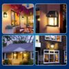 Solar Wall Lights Outdoor Motion Sensor