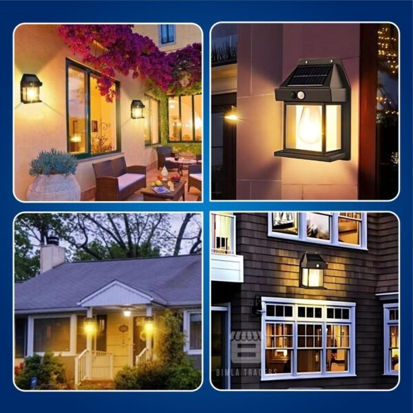 Solar Wall Lights Outdoor Motion Sensor